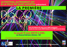 affiche soirée disco pour tous mai 2019